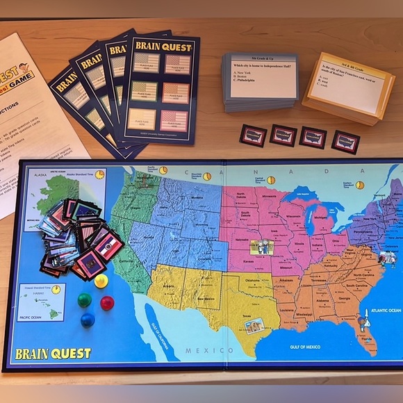 Like New - University Games Brain Quest Know The States Game - Picture 3 of 9